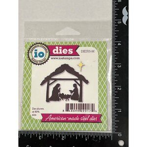 HTF RARE Nativity Scene Steel Dies By IO Stamps DIE355-M